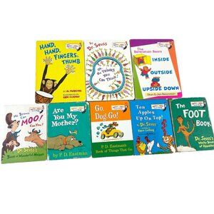 Dr. Seuss Baby Toddler Mini Hardcover Board Books Set of 8 Foot Dr. Brown Moo!